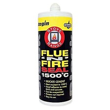 Black Silicate Cement Flue Seal Silicone 1500°C Fire Proof Sealant For Stoves