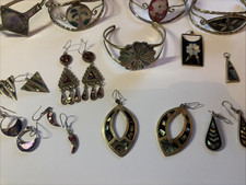 Vintage Job Lot Mexican and Alpaca  Southwestern Jewellery Mixed & Box