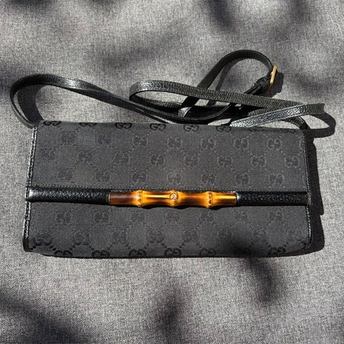 Gucci bamboo canvas - gucci,
