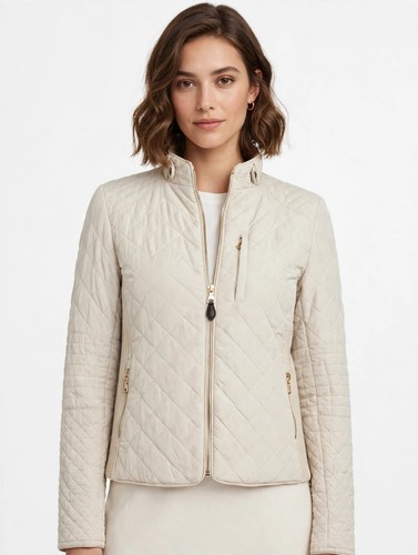 Zara women cream quilted - cream,