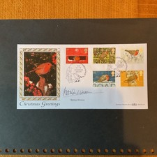 1995 Christmas Benham FDC signed.    A324
