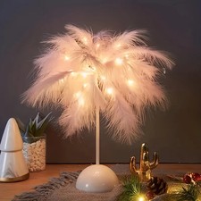 LED Feather Table Lamp Warm