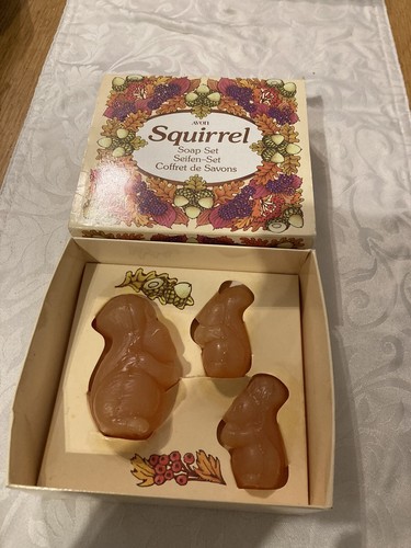 Vintage avon squirrel soap set - vintage,