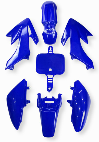 Blue plastic fender kit honda - plastic,
