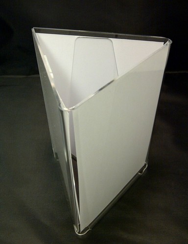Sided clear acrylic menu - 3,