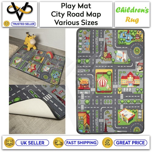 Children rugs town - children's, road