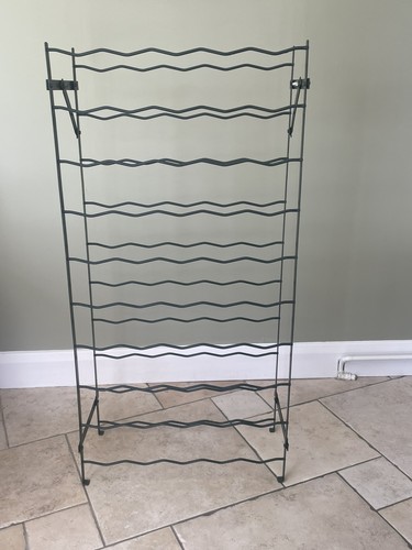 Vintage metal wine rack - vintage,