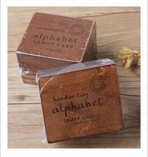 Vintage Letter Stamps Wood