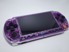 Sony PSP 3000 Console - Transparent Purple  W/ original black buttons and batt