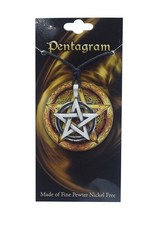 Pewter Pendant Plain Pentagram