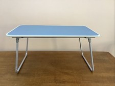 Retro, Blue, Portable, Folding, Lap Tray 24 Inches Long 14 Inches Wide