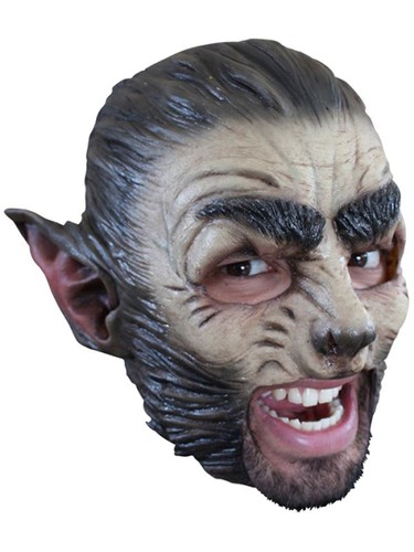 Werewolf chinless head mask - werewolf,