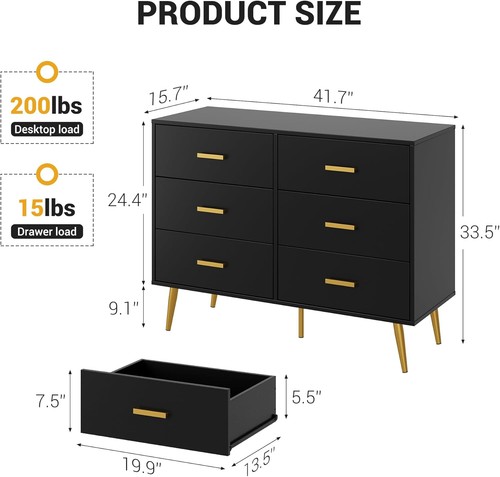 Drawer dresser modern - 🔥6,