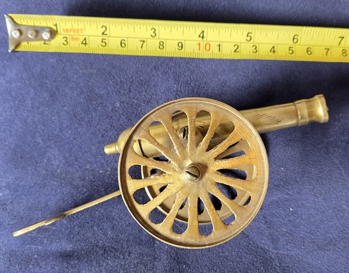 Vintage brass cannon - brass,