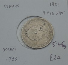 1901 Queen Victoria Cyprus