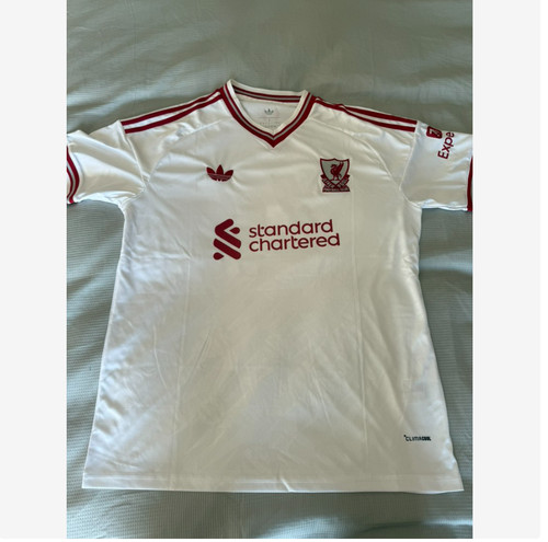 Liverpool white shirt away - liverpool,