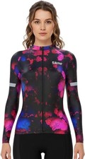 Sikma Women’s Cycling Winter Jersey Full Sleeve with Back Pockets Roubaix Jersey