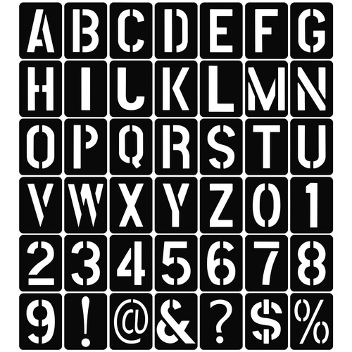Pcs letter stencils large - pcs,
