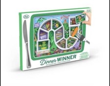 Fred's Dinner Winner Dino plate. Kids Dinner/ Lunch Food Tray. Sensory plate.