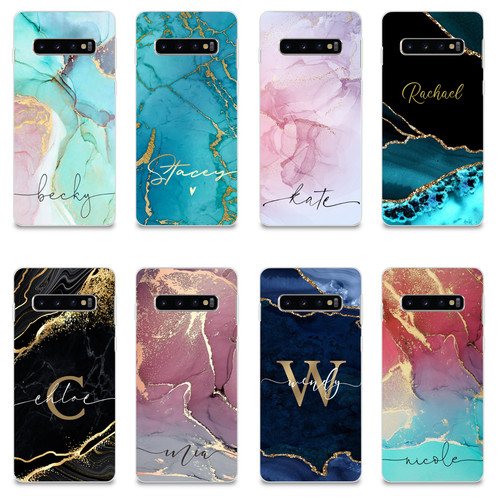 Personalised phone case marble - personalised,