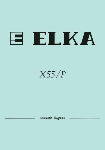 Elka x55p service manual - service,
