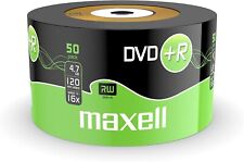 50 MAXELL DVD+R Blank DVD Disc 4.7GB 16x SPEED 120mins 275736 Shrinkwrap