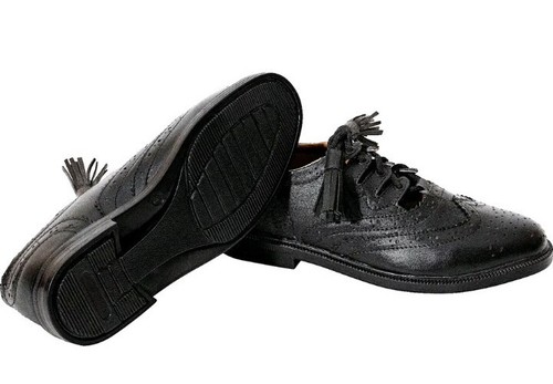 Ghillie brogues black leather - ghillie,