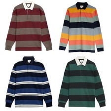 M&S Striped Long Sleeve Rugby
