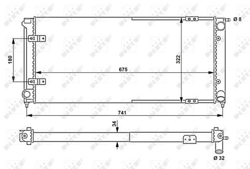 Nrf radiator for - for, volkswagen