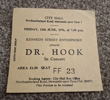 Ticket Stub: Dr. Hook at