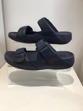 Fitflop Mens Gogh Moc Slide Leather Sandal Midnight Navy Size 9