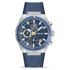 Ducati Corse Men's Watch Chronograph Case Steel Blue