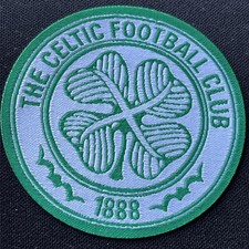 Stunning Unused Mint Glasgow Celtic Crest Thin Iron On Football Patch 6cm x 6cm