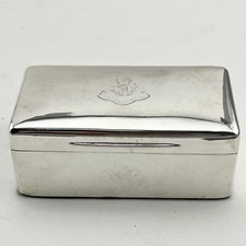 Smart Looking Edwardian Sterling Silver Match Box - London 1910