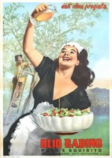 Vintage Italian Olive Oil Advertisement Poster Print A3/A4