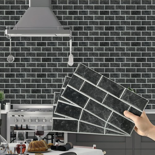 12pcs brick tile stickers - brick,