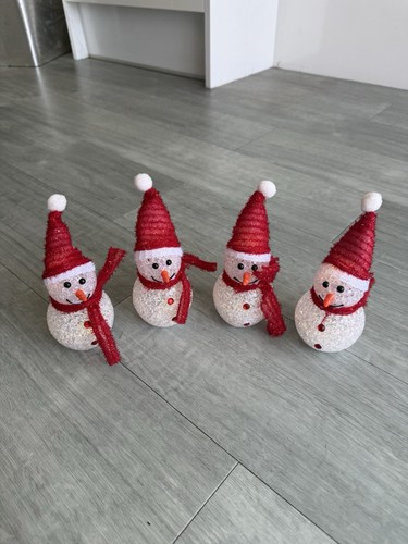 Plastic light snowmen - plastic,