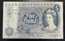 Old Five £5 Pound Note