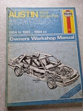 Austin Montego haynes car manual