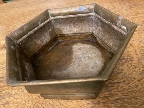 Vintage hexagonal brass - vintage,