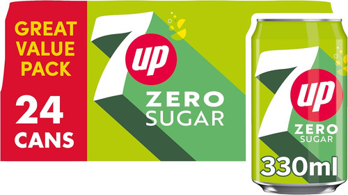 7up zero 24x330ml sugar free - sugar,