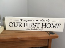 Our First Home Personalised