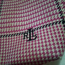 Pink Dogtooth Ralf Lauren Medium Sized Hand Bag. Un Used No Tags. Was A Gift