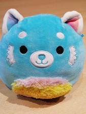 Squishmallow Blue Red Panda Vanessa 8" Great Used Condition Plush Toy