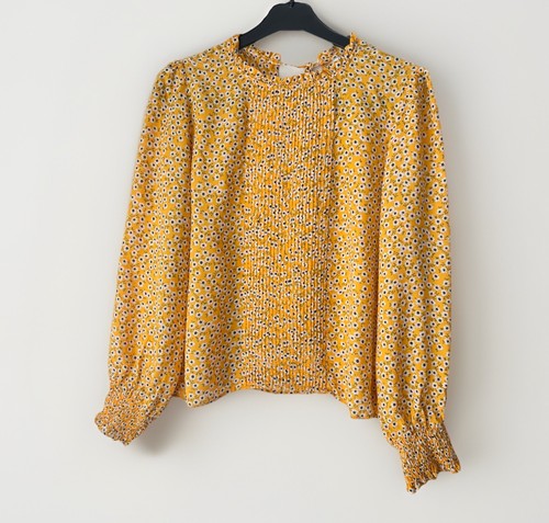 Zara mustard yellow floral - zara,