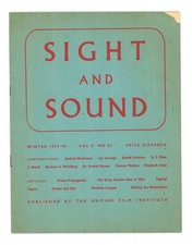 Sight and Sound Magazine 1936 - 1979  Back issues World Cinema Film