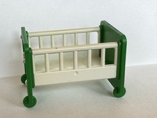 Playmobil Baby Cot Green And White Nursery Hospital 1080s vintage