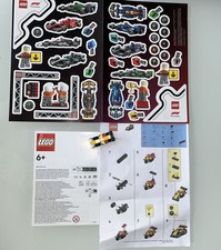 Lego 1 x Mini F1 Car, Stickers Instructions 6557641 Formula 1 New Ltd Ed 