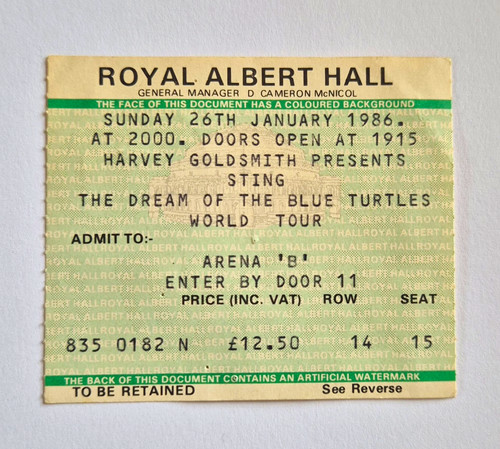 Sting royal albert hall - royal,