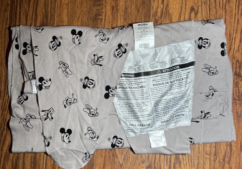 Moby wrap gray black - black, disney